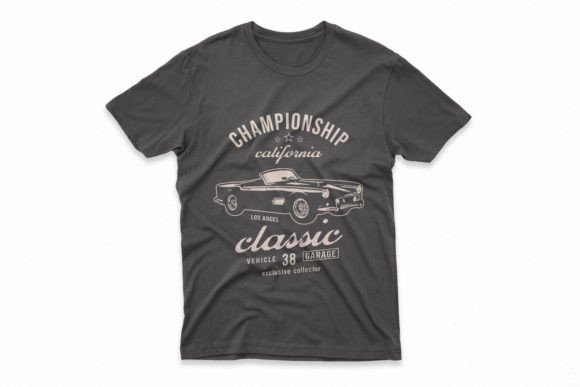 Classic Car T-shirt Design Graphic: Fueling Your Creative Projects