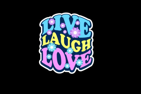 Elevate Your Brand with the Live Laugh and Love Graphic Tee Design