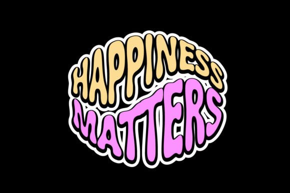 Happiness Matter: A Graphic Tee Design for Uplifting Streetwear