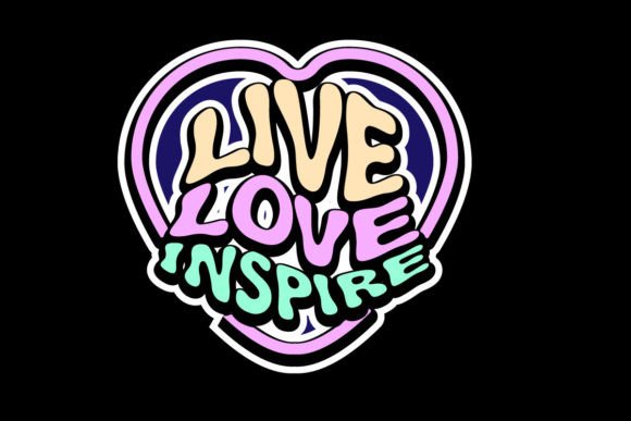 Live, Love, Inspire Graphic Tee Design: Aesthetic Quotes for Your Brand
