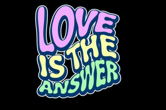 Love is the Answer: A Graphic Tee Design for Positive Streetwear
