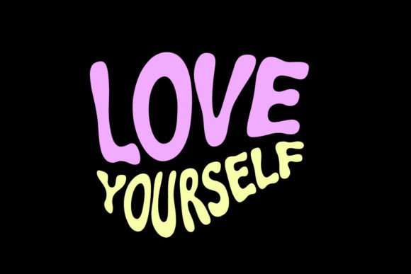 Love Yourself Graphic Tee Design: Aesthetic Quotes for Modern Streetwear