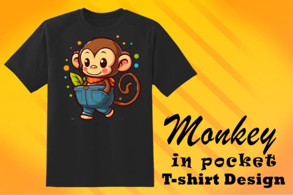 Monkey Lover Graphic T-Shirt Design: A Creative Edge for Your Projects