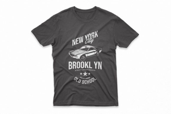 Old School Classic Car T-shirt Graphic: Vintage Vroom for Modern Brands