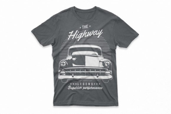 The Highway Legend Car T-shirt Graphic